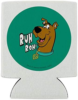 Scooby -Doo Ruh Roh Can Cooler - משקה שרוול חיבוק מבודד מתקפל - מחזיק מבודד משקאות