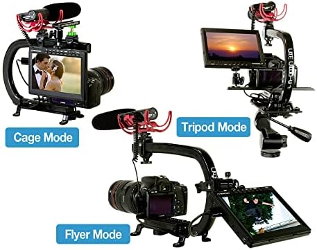 Cam Caddy Scorpion ex max מקסימום מייצב מצלמה כף יד - Pro SteadyCam לרוב המצלמות, הווידיאו, הטלפונים