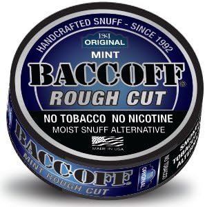 Baccoff, מקורי מנטה מחוספס, חיתוך טבק מובחר, אלטרנטיבה של ניקוטין ללא ניקוטין