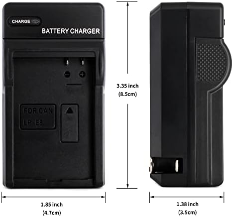 מטען Norifon LP-E8 עבור EOS 550D, EOS 600D, EOS 650D, EOS 700D, EOS KISS X4, X5, X6I, EOS Rebel T2I,