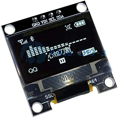 0.96 I2C IIC סידורי 128x64 לבן OLED LCD LED מודול תצוגת LED עבור Arduino