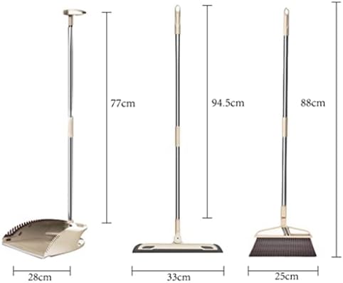 מטאטא Dingzz קביעת אבק מטאטא מעשי ידית ארוכה מגב אבק מגב ללא החלקה מטאטא מטאטא סקר כלים למגב רצפה רך