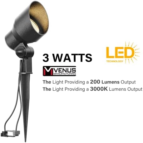 אורות נוף ייצור ונוס כוללים 6 יחידות מתח נמוך זרקור נוף חיצוני תאורת נוף LED 3W & 4 יחידות אורות רחצה קיר LED