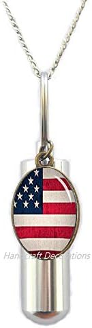 שיטת יד דגלי דגל אמריקאים שרשרת כד הדגל האמריקאית תכשיטים דגל ארצות הברית, מתנת פטריוט אמריקאית,