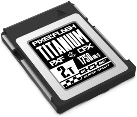 פיקסלפלאש 2 טרה אקספרס טיטניום סדרת זיכרון כרטיס סוג ב-1750 מגהבייט/שניות קריאה ו-1500 מגהבייט/שניות כתיבה משופרת