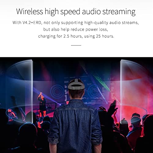 3ד אוזניות מציאות מדומה, צופה מציאות מדומה עבור איימקס סרטים ומשחקים אוזניות אלחוטיות תואם עם 4.7-6.3 אייפון/אנדרואיד