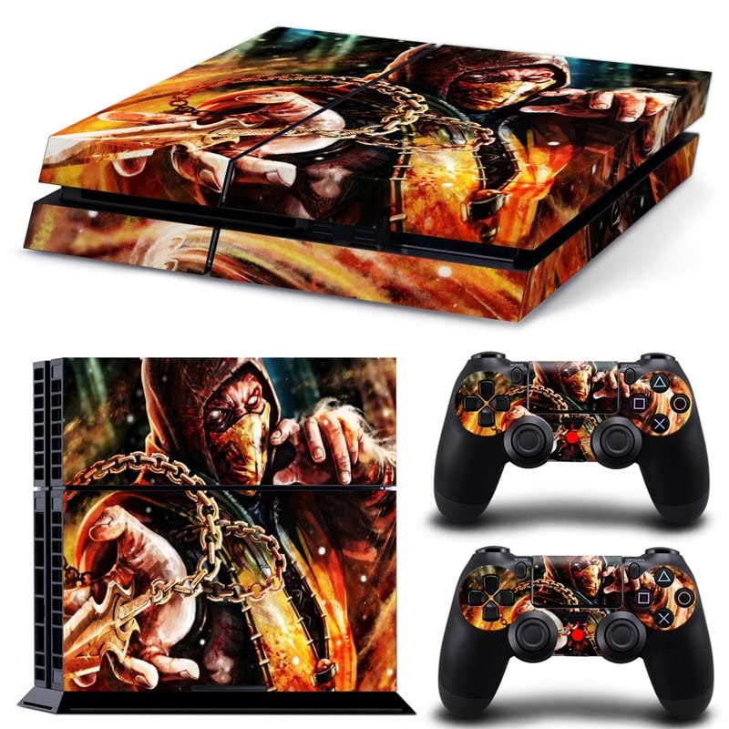 עבור PS4 Pro - משחק Ninja Mortal Best War Kombat X PS4 או PS5 מדבקת עור לפלייסטיישן 4 או 5 קונסולה