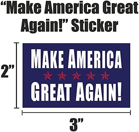 Pro Trump & American Flag Hat Hat & Hamet Steps: 4 חבילת ערך מדבקות. נהדר לקסדת אופנועי אופנוע,