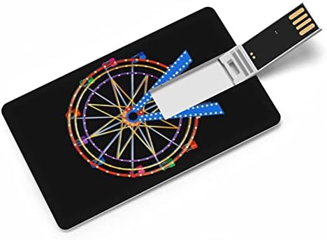 כרטיס גלגל פריס USB 2.0 כונן הבזק 32 גרם/64 גרם דפוס מודפס מצחיק