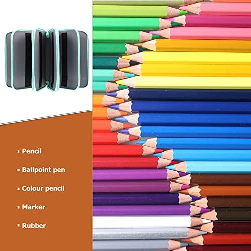 עפרונות צבעוניים של Valiclud עפרונות צבעוניים צבעוני 360 חריצים מחזיק עיפרון שקית עט עט עפרון