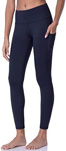 מכנסי יוגה רכים אולטרה -אולטרה לנשים לנשים חותלות באימון לבקרת בטן גבוהה עם כיסים עם כיסים