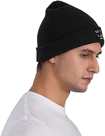 רוח של דטרויט גברים & נשים כפת כובע חורף כובע לסרוג כובע גולגולת כובע