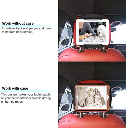 משענת ראש משענת ראש רכב Easyget תואמת את ה- iPad Pro Air Mini, כרטיסיות גלקסי, מחזיק טבליות לילדים