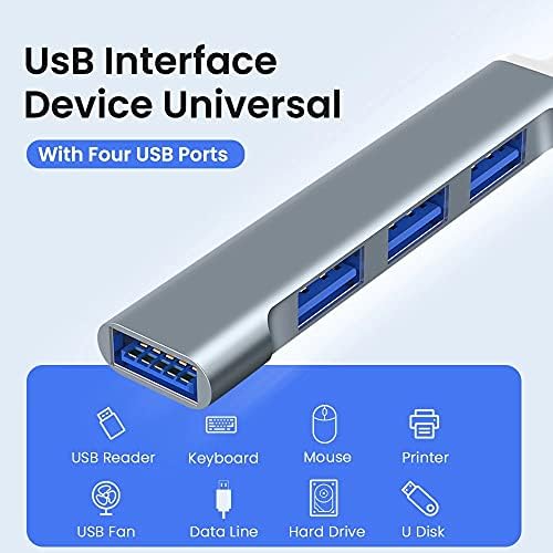 UXZDX 4 ב 1 רכזת סוג C עד USB 3.0 רכזת תחנת עגינה רכזת 5 ג'יגה-ביט לשנייה מהיר מהיר משדר USB סוג C