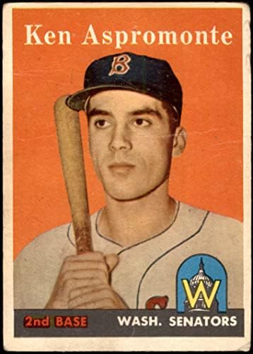 1958 Topps 405 קן אספרומונטה וושינגטון סנאטורים סנאטורים