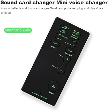 לאמן מיני כרטיס קול נייד אפקטים קוליים מכונה קול מחליף מכשיר אודיו כרטיס עבור הזרמה באינטרנט לפטפט שירה