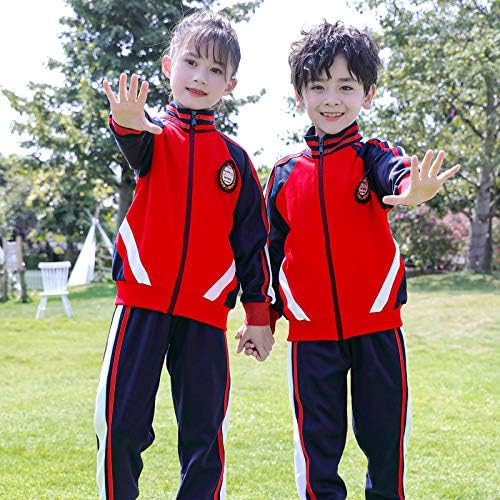 INHZOY KIDS בנות בנות 2 חלקים תלבושות ספורט טלאים מגני