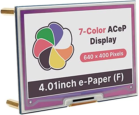 BICOOL, 4.01 אינץ 'ACEP 7 צבעי תצוגה EPAPER עבור Raspberry Pi ו- Jetson Nano, 640 × 400 פיקסלים Eink, ממשק SPI,