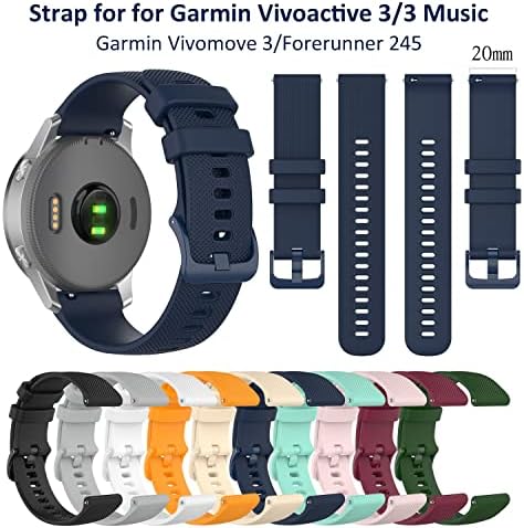 Eeomoik 18 20 22 ממ רצועות שעון עבור Garmin Venu 2 פלוס 2 פלוס צמיד סיליקון Smartwatch עבור vivoactive