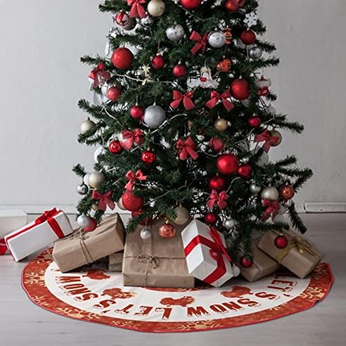 צללית לחג המולד צללית חג המולד חצאית עץ שלג 30 x 30 מחצלת בסיס עץ מחצלת קישוטי חג המולד לחורף קישוטי קישוטי