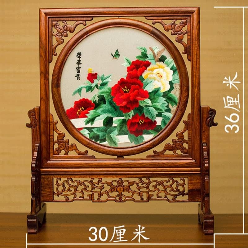 רקמת יופי סיני שולחן מסך עתיק סגנון רקמת מתנת רקמת שולחן קישוט