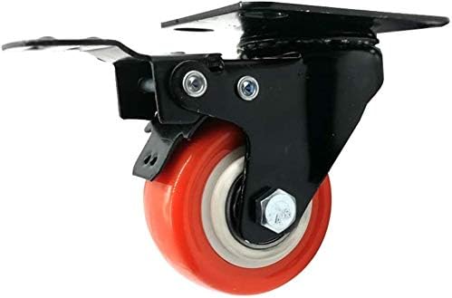 גלגלים מסתובבים של ניאנקסין אורנג ' פו עם סט החלפת גלגלי ריהוט בלמים, חובה כבדה150 ק ג, גלגלים עם מיסבים