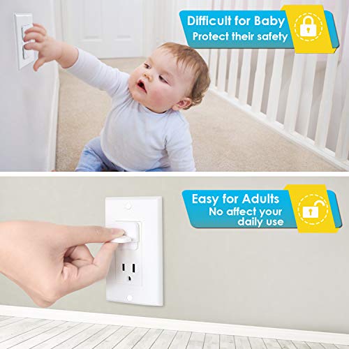 לשקע מכסה בייבפאי 38-חבילה לבן ילד הוכחת חשמל מגן בטיחות השתפר תינוק בטיחות תקע מכסה