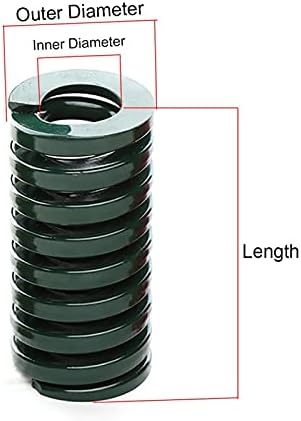 קפיצי דחיסה מתאימים לרוב התיקון I 1 עובש ירוק קפיץ דחיסת חותמת למות קפיץ כבד קוטר חיצוני 8 ממ x קוטר פנימי 4
