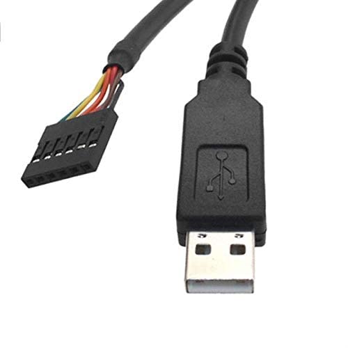 FTDI TTL-232R-3V3 USB לכבל ממיר סדרתי, 3.3V, 6WY
