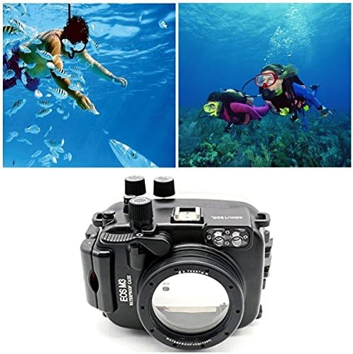 כל מצלמה תת -מימית של 40 מ '/130ft תת -מימית עבור Canon EOS M3