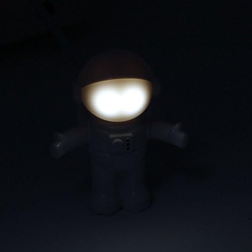 מקוריות IIVVERR אסטרונאוט LED מנורה ניידת מקלדת מנורה מתקפלת מיני לילה לבן לבן (מקוריים אסטרונאוטה