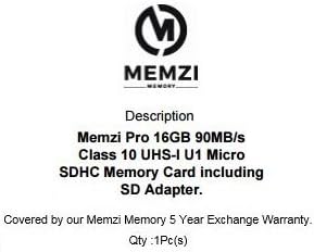 ממזי פרו 16 ג ' יגה-בייט מחלקה 10 90 מגה-בייט/שניה כרטיס זיכרון מיקרו-דיסק עם מתאם עבור מצלמות