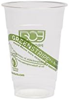 מוצרים אקולוגיים אי-פי-סי-סי 32-ג ' י גרין-סטריפ על בסיס צמחי פלסטיק מתחדש וניתן לקומפוסטציה - 32 אונקיות. קיבולת