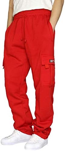 מכנסי זיעה של Xiaxogool, מכנסי מטען לגברים בתוספת מכנסי טרנינג בגודל נינוחים בכושר סיבתי דק חיצוני עבודה