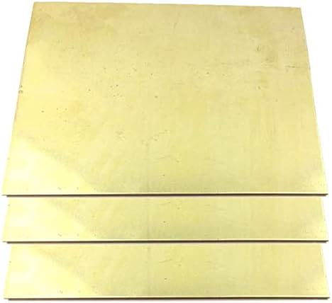 צלחת פליז אמקי ח62 פליז שים גיליון מלאי נייר כסף שטוח עובי מתכות 0. 8 ממ 3 יחידות רדיד מתכת